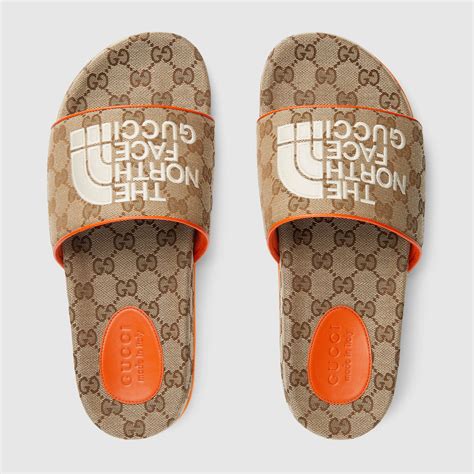 gucci slides north face|north face gucci full collection.